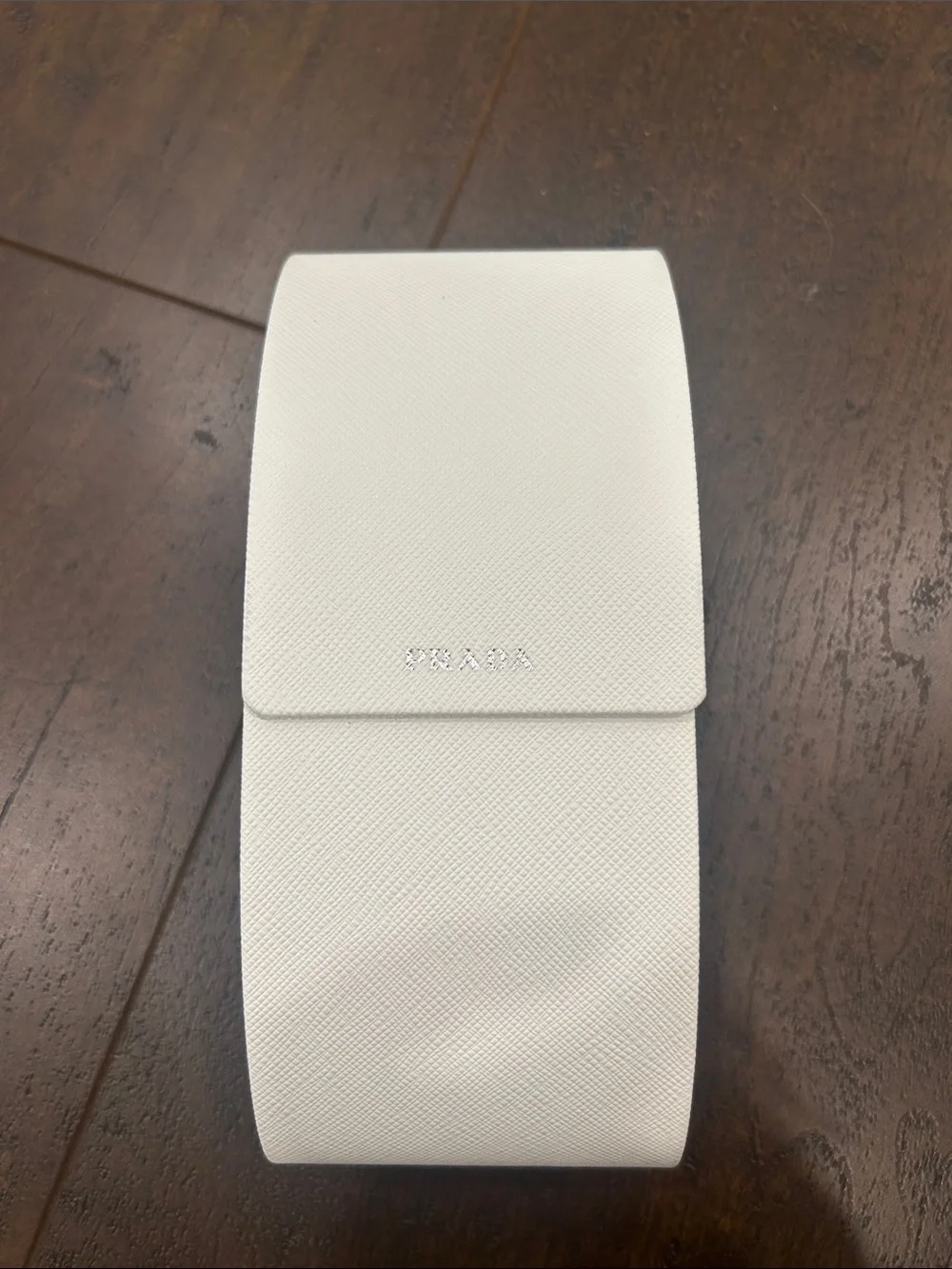 Prada white sunglasses case